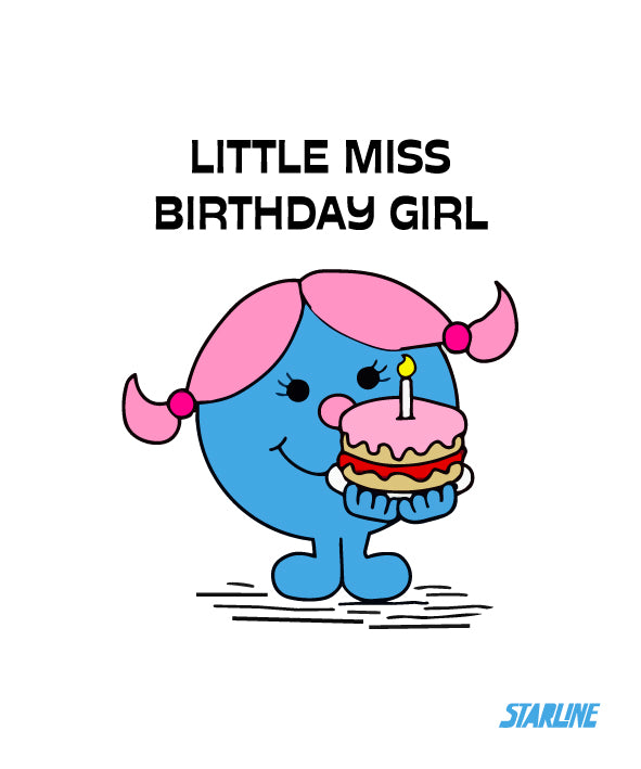 Little miss, Birthday card