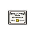 Certified worries present by anxiety university
